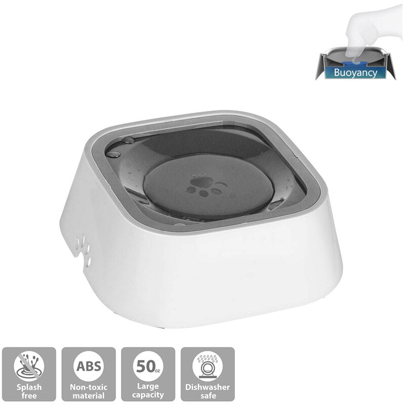 Portable Splash-Proof Pet Water Bowl – Large Capacity