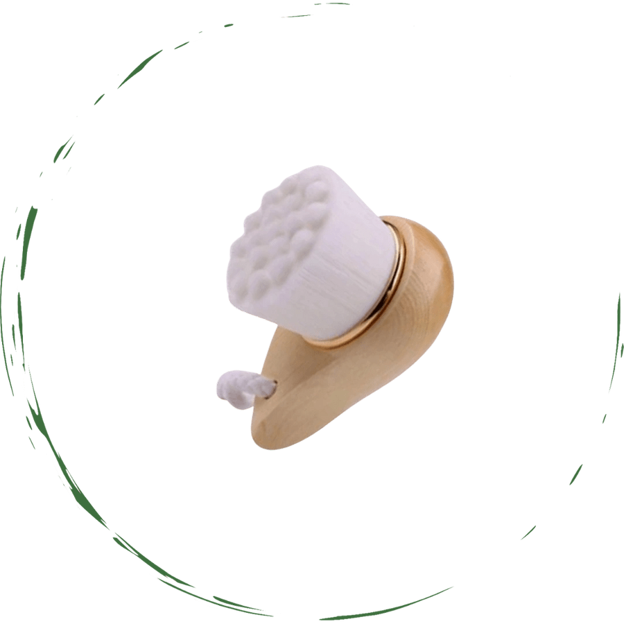 Facial Brush with Bamboo Handle - Comfortable home equipment