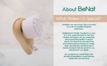 Facial Brush with Bamboo Handle - Comfortable home equipment